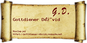Gottdiener Dávid névjegykártya